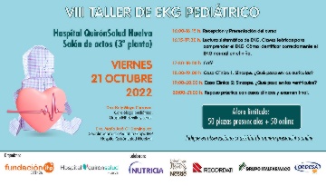 El VIII Taller de EKG Pediátrico se celebra en Huelva el próximo 21 de octubre